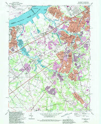 Woodbury New Jersey Historical topographic map, 1:24000 scale, 7.5 X 7.5 Minute, Year 1967