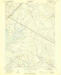 Woodmansie New Jersey Historical topographic map, 1:24000 scale, 7.5 X 7.5 Minute, Year 1951