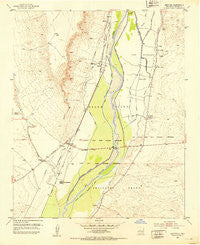 Abeytas New Mexico Historical topographic map, 1:24000 scale, 7.5 X 7.5 Minute, Year 1952