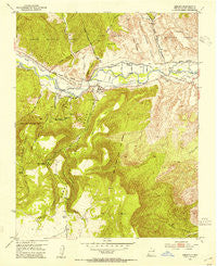 Abiquiu New Mexico Historical topographic map, 1:24000 scale, 7.5 X 7.5 Minute, Year 1953