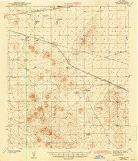Aden New Mexico Historical topographic map, 1:62500 scale, 15 X 15 Minute, Year 1943