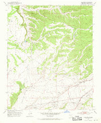 Agua Fria New Mexico Historical topographic map, 1:24000 scale, 7.5 X 7.5 Minute, Year 1951