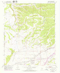 Agua Fria New Mexico Historical topographic map, 1:24000 scale, 7.5 X 7.5 Minute, Year 1951