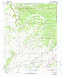 Agua Fria New Mexico Historical topographic map, 1:24000 scale, 7.5 X 7.5 Minute, Year 1951