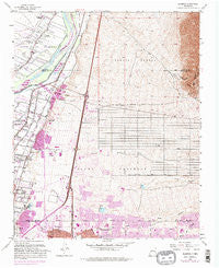 Alameda New Mexico Historical topographic map, 1:24000 scale, 7.5 X 7.5 Minute, Year 1960