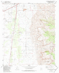 Alamogordo South New Mexico Historical topographic map, 1:24000 scale, 7.5 X 7.5 Minute, Year 1981