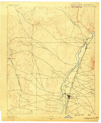 Albuquerque New Mexico Historical topographic map, 1:125000 scale, 30 X 30 Minute, Year 1889