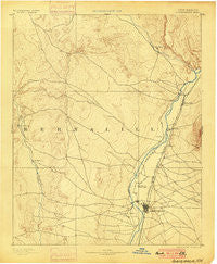 Albuquerque New Mexico Historical topographic map, 1:125000 scale, 30 X 30 Minute, Year 1893