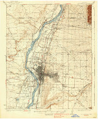 Albuquerque New Mexico Historical topographic map, 1:62500 scale, 15 X 15 Minute, Year 1938