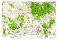 Albuquerque New Mexico Historical topographic map, 1:250000 scale, 1 X 2 Degree, Year 1958