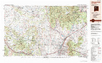 Albuquerque New Mexico Historical topographic map, 1:250000 scale, 1 X 2 Degree, Year 1983