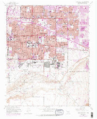 Albuquerque East New Mexico Historical topographic map, 1:24000 scale, 7.5 X 7.5 Minute, Year 1960