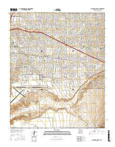 Albuquerque East New Mexico Current topographic map, 1:24000 scale, 7.5 X 7.5 Minute, Year 2017