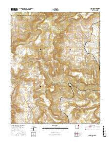Alps Mesa New Mexico Current topographic map, 1:24000 scale, 7.5 X 7.5 Minute, Year 2017