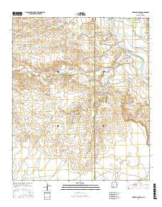 Arroyo Cuervo New Mexico Current topographic map, 1:24000 scale, 7.5 X 7.5 Minute, Year 2017