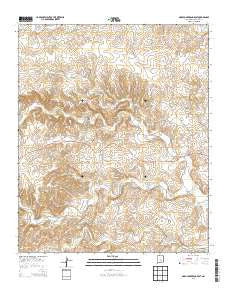 Arroyo Serrano East New Mexico Current topographic map, 1:24000 scale, 7.5 X 7.5 Minute, Year 2013