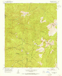 Aspen Basin New Mexico Historical topographic map, 1:24000 scale, 7.5 X 7.5 Minute, Year 1953