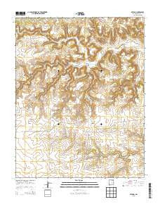 Atencio New Mexico Historical topographic map, 1:24000 scale, 7.5 X 7.5 Minute, Year 2013