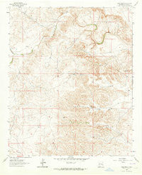 Barn Draw New Mexico Historical topographic map, 1:24000 scale, 7.5 X 7.5 Minute, Year 1963