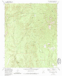 Bear Springs Peak New Mexico Historical topographic map, 1:24000 scale, 7.5 X 7.5 Minute, Year 1970