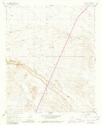 Black Hill New Mexico Historical topographic map, 1:24000 scale, 7.5 X 7.5 Minute, Year 1961
