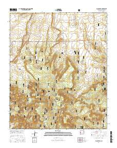 Black Peak New Mexico Current topographic map, 1:24000 scale, 7.5 X 7.5 Minute, Year 2017