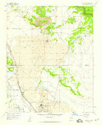 Bluewater New Mexico Historical topographic map, 1:24000 scale, 7.5 X 7.5 Minute, Year 1957