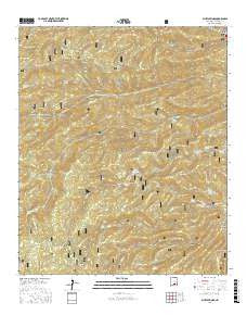 Bluff Springs New Mexico Current topographic map, 1:24000 scale, 7.5 X 7.5 Minute, Year 2017