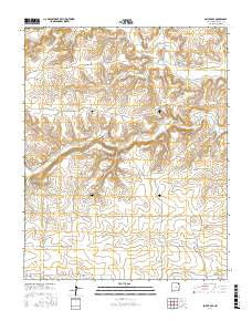 Boiler Gap New Mexico Current topographic map, 1:24000 scale, 7.5 X 7.5 Minute, Year 2017