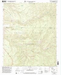 Bonner Canyon New Mexico Historical topographic map, 1:24000 scale, 7.5 X 7.5 Minute, Year 1999