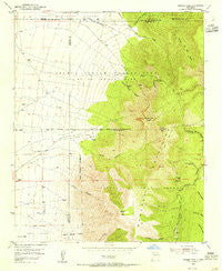 Bosque Peak New Mexico Historical topographic map, 1:24000 scale, 7.5 X 7.5 Minute, Year 1954