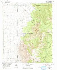 Bosque Peak New Mexico Historical topographic map, 1:24000 scale, 7.5 X 7.5 Minute, Year 1954