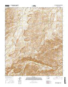 Box Canyon Ranch New Mexico Current topographic map, 1:24000 scale, 7.5 X 7.5 Minute, Year 2017