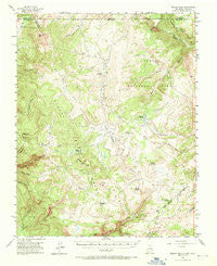 Brazos Peak New Mexico Historical topographic map, 1:62500 scale, 15 X 15 Minute, Year 1955
