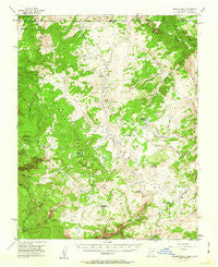 Brazos Peak New Mexico Historical topographic map, 1:62500 scale, 15 X 15 Minute, Year 1955