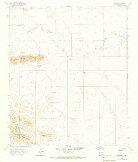 Brockman New Mexico Historical topographic map, 1:24000 scale, 7.5 X 7.5 Minute, Year 1964