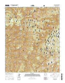 Bull Basin New Mexico Current topographic map, 1:24000 scale, 7.5 X 7.5 Minute, Year 2017