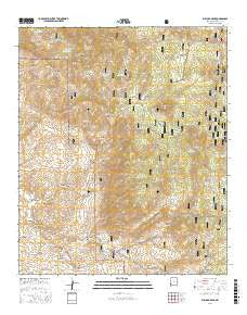 Bullard Peak New Mexico Current topographic map, 1:24000 scale, 7.5 X 7.5 Minute, Year 2017