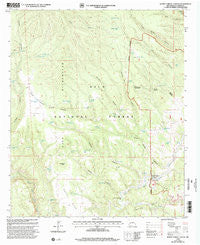 Burnt Corral Canyon New Mexico Historical topographic map, 1:24000 scale, 7.5 X 7.5 Minute, Year 1999