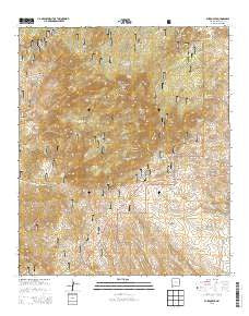 Burro Peak New Mexico Historical topographic map, 1:24000 scale, 7.5 X 7.5 Minute, Year 2013