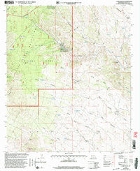 C Bar Ranch New Mexico Historical topographic map, 1:24000 scale, 7.5 X 7.5 Minute, Year 1999