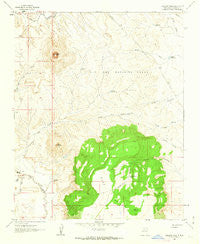 Cabezon Peak New Mexico Historical topographic map, 1:24000 scale, 7.5 X 7.5 Minute, Year 1961