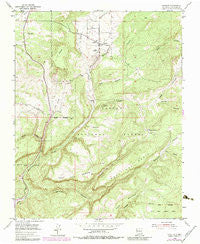 Canjilon New Mexico Historical topographic map, 1:24000 scale, 7.5 X 7.5 Minute, Year 1953
