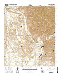 Canteen Canyon New Mexico Current topographic map, 1:24000 scale, 7.5 X 7.5 Minute, Year 2017