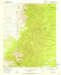 Capilla Peak New Mexico Historical topographic map, 1:24000 scale, 7.5 X 7.5 Minute, Year 1954