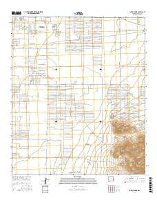Capitol Dome New Mexico Current topographic map, 1:24000 scale, 7.5 X 7.5 Minute, Year 2017