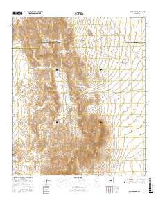 Capitol Peak New Mexico Current topographic map, 1:24000 scale, 7.5 X 7.5 Minute, Year 2017