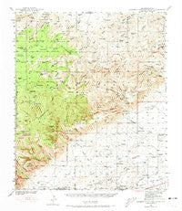 Carlsbad Caverns West New Mexico Historical topographic map, 1:62500 scale, 15 X 15 Minute, Year 1940