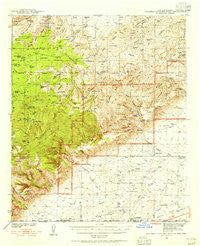 Carlsbad Caverns West New Mexico Historical topographic map, 1:62500 scale, 15 X 15 Minute, Year 1940