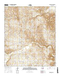 Carnero Peak New Mexico Current topographic map, 1:24000 scale, 7.5 X 7.5 Minute, Year 2017